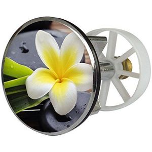 Design Wastafelstop Spa Flower | Spoelbakstop van metaal | Excentrische plug | 38-40 mm
