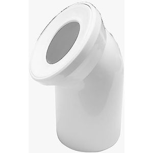 Sanitop-Wingenroth 21642 5 aansluitbogen voor staande wc, wit, 45 graden, toilet, toilet