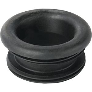 Sanitop-Wingenroth Schroefdraadnippel, rubberen nippel met schroefdraad, voor geursluitingen, aansluiting op ijzeren buizen, type 2 inch x 32 mm, rubber, 253567