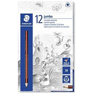 Staedtler 1285-1 Noris Club grafietpotloden, hardheid 2B, kartonnen etui met 12 stuks