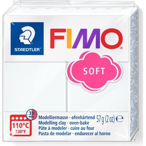 FIMO Soft Ovenhardende Boetseerklei - Wit - 57 G