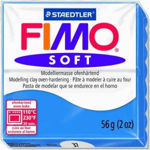 FIMO soft boetseerklei 57 g pacificblauw
