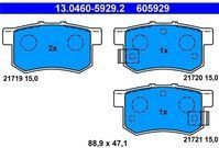ATE - Remblokkenset - Set Assen - Voor Voertuigen Met ABS - Achteras