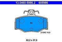 ATE - Remblokkenset - Set Assen - Voor Voertuigen Met ABS - Achteras