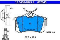 ATE - Remblokkenset - Set Assen - Voor RENAULT - Met Toebehoren - Achteras