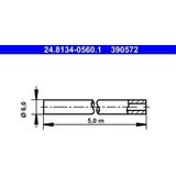 ATE - Remleiding - Universeel - Diameter 6,0 - Lengte 5