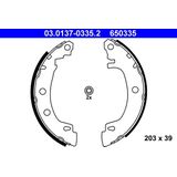 ATE Remschoenen RENAULT 03.0137-0335.2 8671020702,7701204835,7701207266 Remschoenen Set,Remschoenset