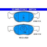 ATE - Remblokkenset - Vooras - Set assen - 13.0460-7114.2