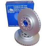 Audi - Remschijf - Achter - Gecoat - Buitendiameter 255 mm - Massief