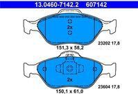 ATE - Remblokkenset - Vooras - Set assen - Remsysteem ATE