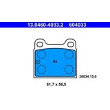 ATE Remblokkenset VW,OPEL,AUDI 13.0460-4033.2 34111116619,16806300,16844000 311698151E,411698151C,803698151A,4789100,311698151C,411698151B,803698151C