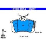ATE - Remblokkenset - Set Assen - Achteras - Voor VW en AUDI - 13.0460-2860.2