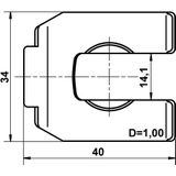 ATE Houder, remslang 03.5004-0101.1 0590138,0004280573,1444937X1 X86112005044100,04331358,33067131,6084280073,A0004280573,A6084280073,01121654