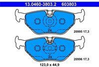 ATE - Remblokkenset - Set Assen - Achteras - Voor Voertuigen Met ABS