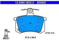 ATE - Remblokkenset - Set Assen - Achteras - Voor Voertuigen Met ABS