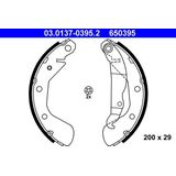 ATE Remschoenen OPEL,VAUXHALL 03.0137-0395.2 9196291,1605041 Remschoenen Set,Remschoenset