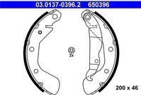ATE Remschoenen OPEL,VAUXHALL 03.0137-0396.2 1605042,9196292 Remschoenen Set,Remschoenset