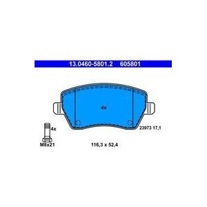 Remblokken Set - Nissan, Renault - 4 Remblokken per As