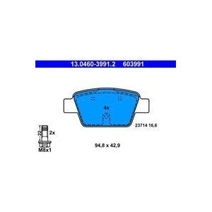 ATE - Remblokkenset - Set Assen - Achteras - Voor FIAT, ALFA ROMEO, CHRYSLER