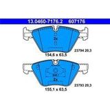 ATE - Remblokkenset - Set Assen - Vooras - Voorbereid Voor Slijtagewaarschuwing