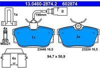ATE - Remblokkenset - Set Assen - Inclusief Slijtageindicator - Voor Lucas / TRW Remsysteem