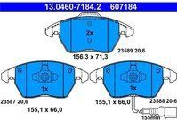 ATE - Remblokkenset - Set assen - Vooras - Inclusief Slijtageindicator