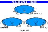 ATE - Remblokkenset - Vooras - Set assen - Met Akoestische Slijtagewaarschuwing - Bosch Remsysteem