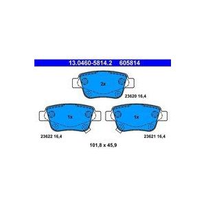 Toyota - Remblokken Set - Achter - Set van 4 - Met Akoestische Slijtagewaarschuwing