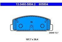 ATE - Remblokkenset - Achteras - Set assen - Voor voertuigen met ABS
