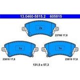 ATE - Remblokkenset - Set Assen - Vooras - Met Akoestische Slijtagewaarschuwing
