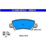 ATE - Remblokkenset - Achteras - Set assen - Met Akoestische Slijtagewaarschuwing