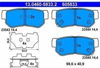 ATE - Remblokkenset - Set Assen - Voor Voertuigen Met ABS - Achteras