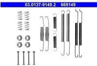 ATE Toebehoren, remschoen VW,SKODA,SEAT 03.0137-9149.2 1J0698545,3A0698545
