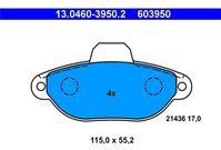 ATE - Remblokkenset - Vooras - Set assen - Remsysteem Bendix - Bouwjaar vanaf 11/1993