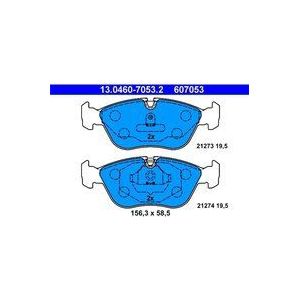 ATE - Remblokkenset - Vooras - Set assen - Voorbereid voor Slijtagewaarschuwing