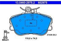ATE - Remblokkenset - Set Assen - Vooras - Voorbereid Voor Slijtagewaarschuwing
