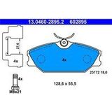 ATE - Remblokkenset - Set Assen - Vooras - RENAULT 13.0460-2895.2