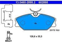 ATE - Remblokkenset - Set Assen - Vooras - RENAULT 13.0460-2895.2