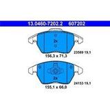 ATE - Remblokkenset - Vooras - Set assen - Remsysteem ATE - 155,1 mm breedte