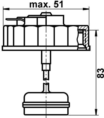 ATE Dop, remvloeistofreservoir 03.3556-1115.2