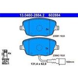 Remblokken Set - Seat, Skoda, Volkswagen - 4 Remblokken per As - Inclusief Slijtageindicator
