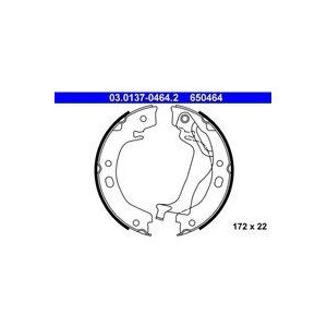 ATE - Remschoenset - Parkeerrem - Achteras - Met Hefboom - Voor TOYOTA