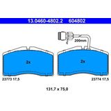 ATE Remblokkenset AUDI 13.0460-4802.2 4D0698151L,4D0698151Q