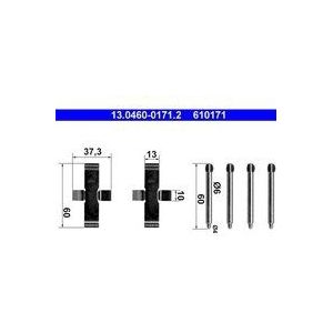 ATE Accessoireset, schijfremblok MERCEDES-BENZ 13.0460-0171.2 A0009919760,0004213091,0009919760 A0004213091