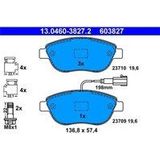 ATE - Remblokkenset - Set Assen - Vooras - Inclusief Slijtageindicator