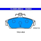 ATE Remblokkenset MG,ROVER 13.0460-2804.2 GBP90318,GBP90320,SEM100020