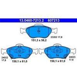 Remblokken Set - Voor - ATE - Daihatsu, Toyota - 4 Remblokken per As