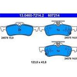 Daihatsu - Remblokken Set - Achter - ATE - Set van 4 Remblokken