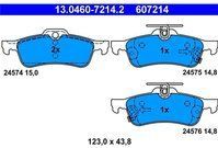 Daihatsu - Remblokken Set - Achter - ATE - Set van 4 Remblokken