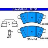 ATE - Remblokkenset - Set Assen - Vooras - Met Akoestische Slijtagewaarschuwing